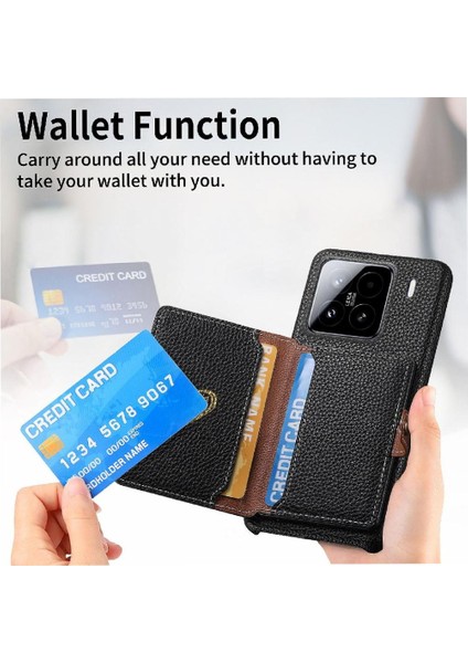 Xiaomi 15 Fermuar Cüzdan Darbeye Standı Cüzdan Için Kılıf (Yurt Dışından) fırsatları