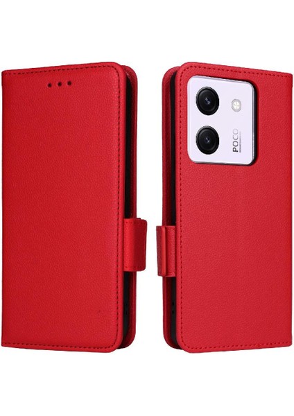 Xiaomi Poco M7 Pro 5g Için Flip Case Manyetik Cüzdan Pu Deri Yan Toka (Yurt Dışından)
