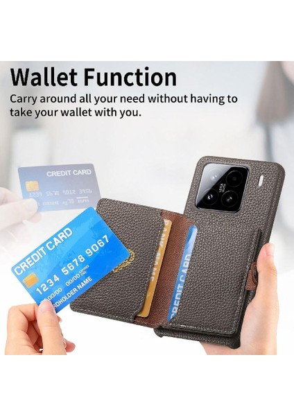Xiaomi 15 Fermuar Cüzdan Darbeye Standı Cüzdan Için Kılıf (Yurt Dışından) fiyatları