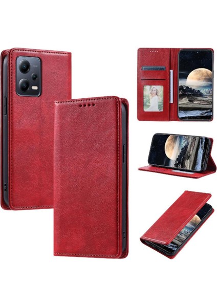 Xiaomi Poco X5 Pro 5g Koruyucu Ince Cüzdan Manyetik Kart Için Flip Case (Yurt Dışından)