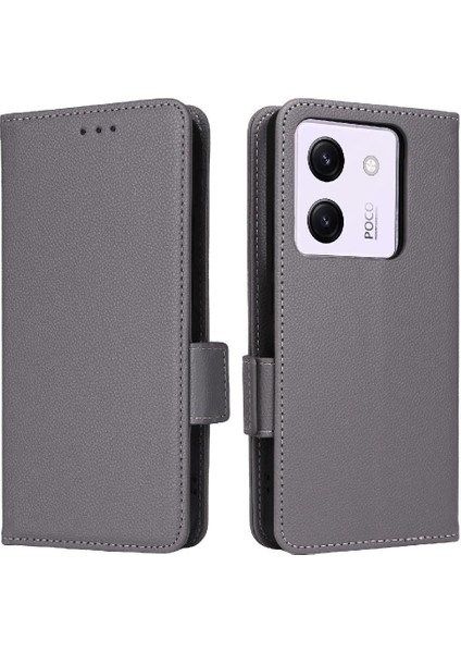 Xiaomi Poco M7 Pro 5g Için Flip Case Manyetik Cüzdan Pu Deri Yan Toka (Yurt Dışından)