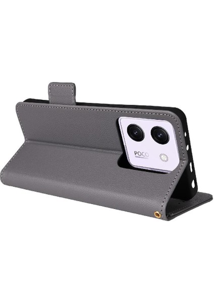 Xiaomi Poco M7 Pro 5g Için Flip Case Manyetik Cüzdan Pu Deri Yan Toka (Yurt Dışından)