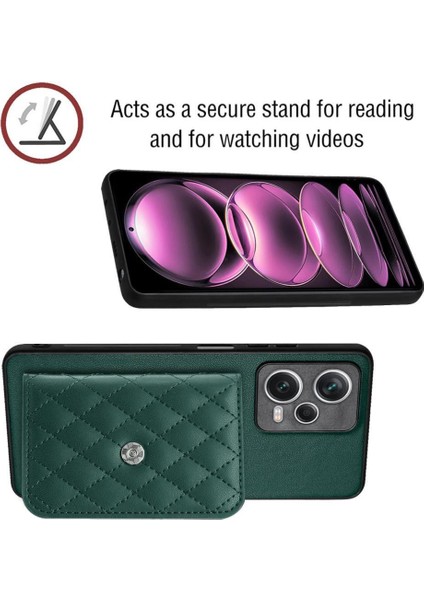 Kılıf Xiaomi Poco X5 Kickstand Fonksiyonu ile Uyumlu Doğru Kesi (Yurt Dışından)