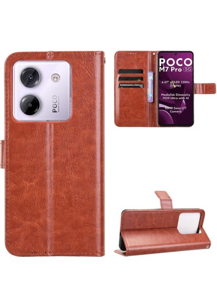 Xiaomi Poco M7 Pro 5g Için Kılıf Kapak Kickstand Kart Tutucu (Yurt Dışından)