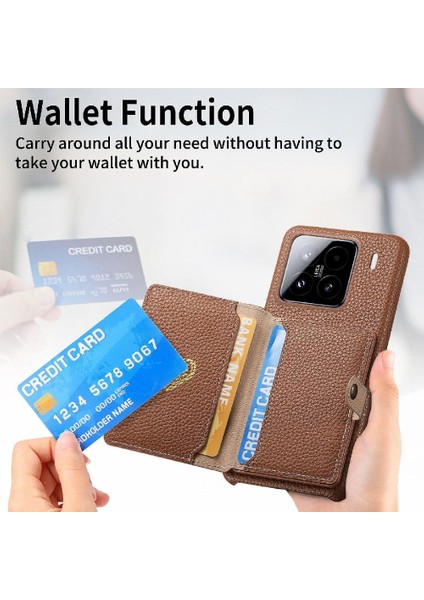 Xiaomi 15 Fermuar Cüzdan Darbeye Standı Cüzdan Için Kılıf (Yurt Dışından) fırsatları
