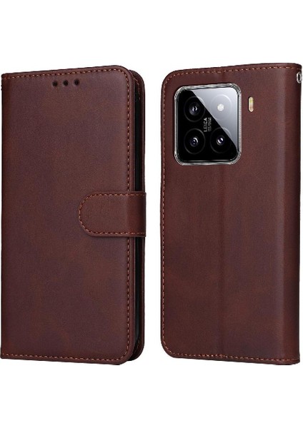 Xiaomi 15 Manyetik Kapatma Kart Yuvaları Için Flip Case Kapak Hassas (Yurt Dışından)