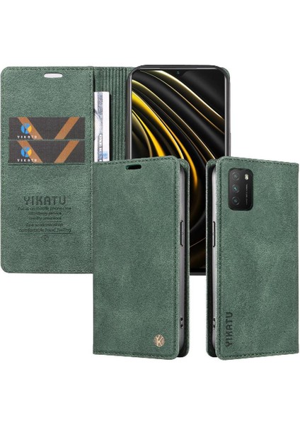 Xiaomi Poco M3 4g Kılıf Cilt Dostu Düz Renk Manyetik ile Uyumlu (Yurt Dışından)