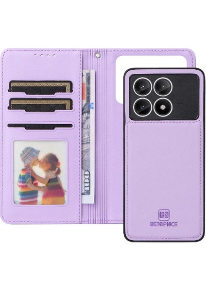 Xiaomi Poco X6 Pro Flip Kapak Cüzdan Ayrılabilir Tasarım Rfıd Için Flip Case (Yurt Dışından)