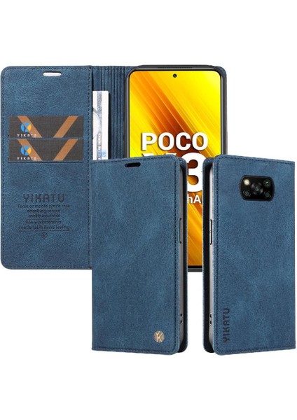 Xiaomi Poco X3 Pro Kılıf Manyetik Flip Telefon Kılıfı ile Uyumlu (Yurt Dışından)