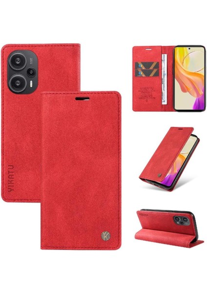 Xiaomi Poco F5 5g Kasa Düz Renk Cilt Dostu Manyetik ile Uyumlu (Yurt Dışından)