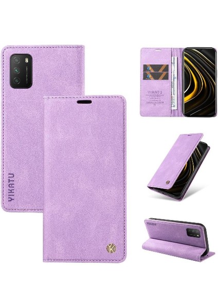 Xiaomi Poco M3 4g Kılıf Cilt Dostu Düz Renk Manyetik ile Uyumlu (Yurt Dışından)
