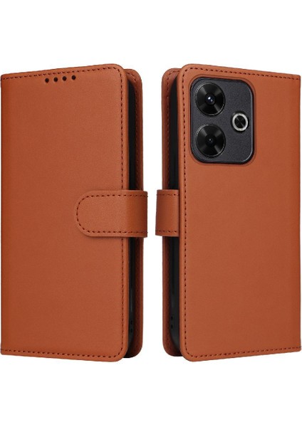 Xiaomi Poco M6 4g Ayrılabilir Tasarım Kablosuz Şarj Cüzdan Için Flip Case (Yurt Dışından)