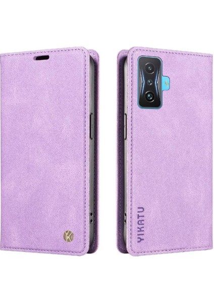 Xiaomi Poco F4 Gt Kılıf Cilt Dostu Düz Renk Manyetik ile Uyumlu (Yurt Dışından)