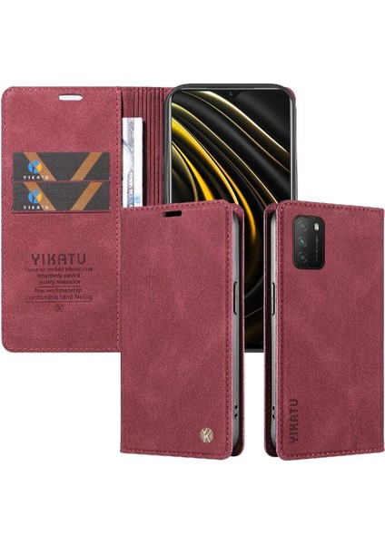 Xiaomi Poco M3 4g Kılıf Cilt Dostu Düz Renk Manyetik ile Uyumlu (Yurt Dışından)
