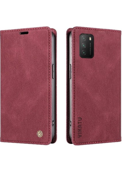 Xiaomi Poco M3 4g Kılıf Cilt Dostu Düz Renk Manyetik ile Uyumlu (Yurt Dışından)