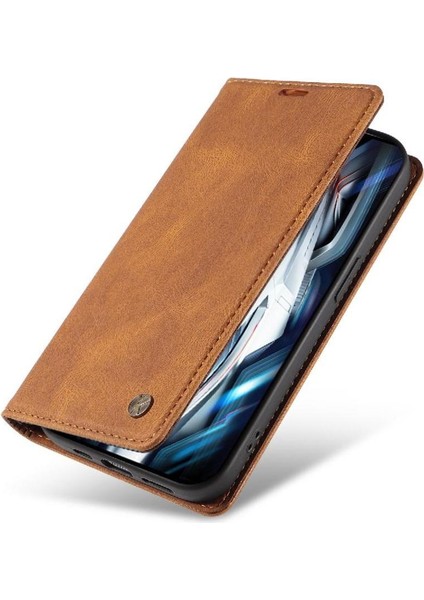 Xiaomi Poco F4 Gt Kılıf Cilt Dostu Düz Renk Manyetik ile Uyumlu (Yurt Dışından)