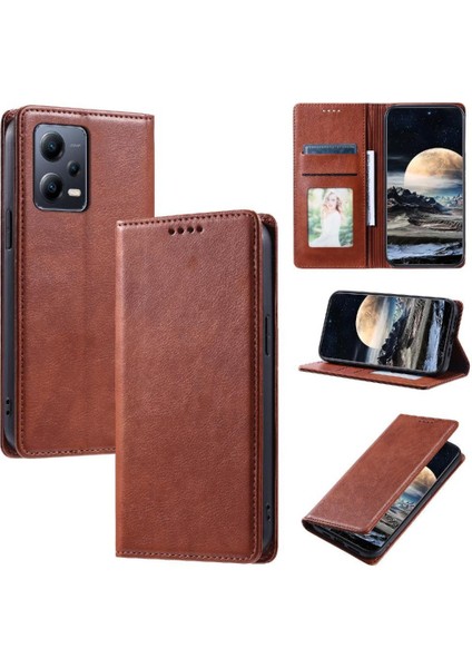 Xiaomi Poco X5 Pro 5g Koruyucu Ince Cüzdan Manyetik Kart Için Flip Case (Yurt Dışından)
