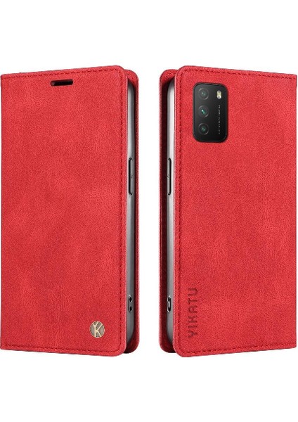 Xiaomi Poco M3 4g Kılıf Cilt Dostu Düz Renk Manyetik ile Uyumlu (Yurt Dışından)