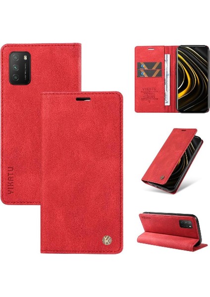 Xiaomi Poco M3 4g Kılıf Cilt Dostu Düz Renk Manyetik ile Uyumlu (Yurt Dışından)