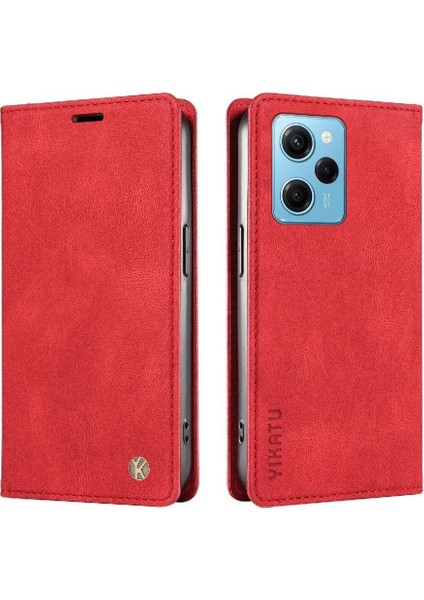 Xiaomi Poco X5 Pro 5g Kılıf Manyetik Flip Telefon Deri ile Uyumlu (Yurt Dışından)