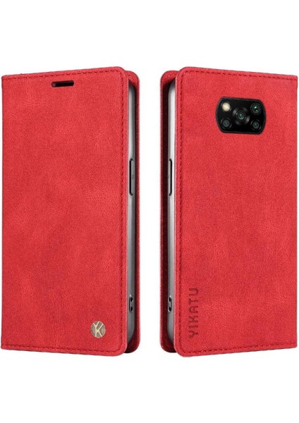 Xiaomi Poco X3 Pro Kılıf Manyetik Flip Telefon Kılıfı ile Uyumlu (Yurt Dışından)