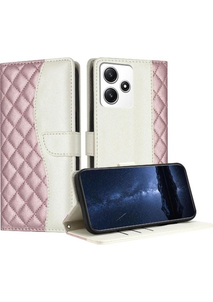 Xiaomi Poco M6 Pro 5g Bilek Kayışı Açık Renk Manyetik Kart Için Flip Case (Yurt Dışından)