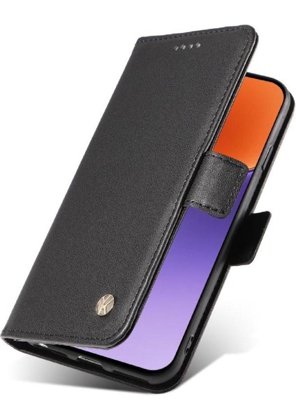 Kart Yuvaları Premium Faux Deri ile Xiaomi 15 Flip Case ile Uyumlu (Yurt Dışından) modelleri