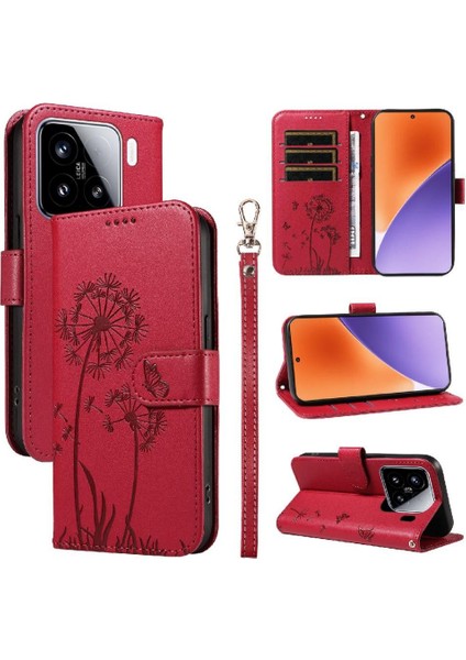 Kart Yuvaları ve Bilek Kayışı ile Xiaomi 15 Flip Case ile Uyumlu ve (Yurt Dışından) fırsatları