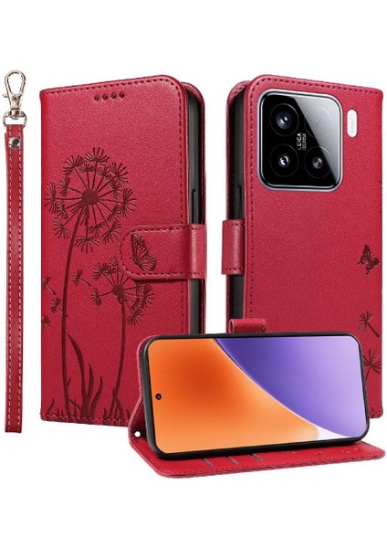 Kart Yuvaları ve Bilek Kayışı ile Xiaomi 15 Flip Case ile Uyumlu ve (Yurt Dışından) indirimleri