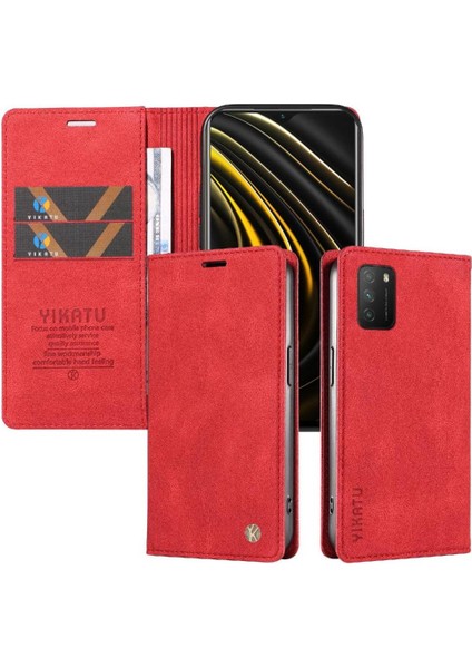 Xiaomi Poco M3 4g Kılıf Cilt Dostu Düz Renk Manyetik ile Uyumlu (Yurt Dışından)