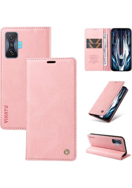 Xiaomi Poco F4 Gt Kılıf Cilt Dostu Düz Renk Manyetik ile Uyumlu (Yurt Dışından)