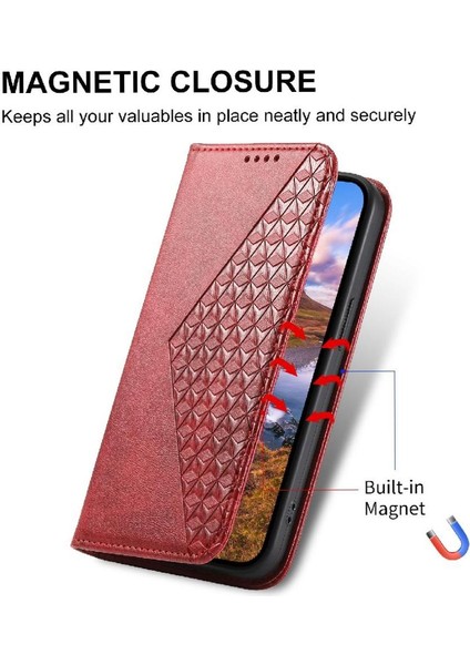 Xiaomi 15 El Kayışı Standı Cüzdan Eşkenar Dörtgen Şekli Günlük Kullanım Için Flip Case (Yurt Dışından) fırsatları