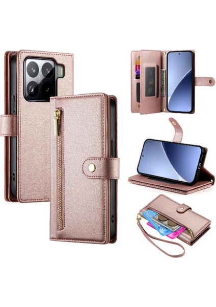 Xiaomi 15 Crossbody Kayış Cüzdan Çok Fonksiyonlu Iş Için Flip Case (Yurt Dışından) indirimleri