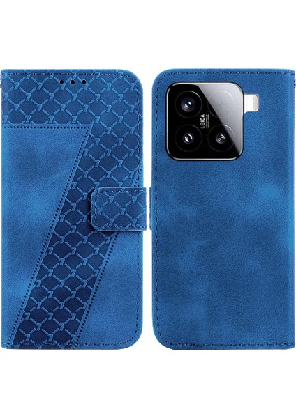 Telefon Kılıfı Için Xiaomi 15 Cüzdan Flip Folio Kapak Pu Deri Kart Yuvası (Yurt Dışından)