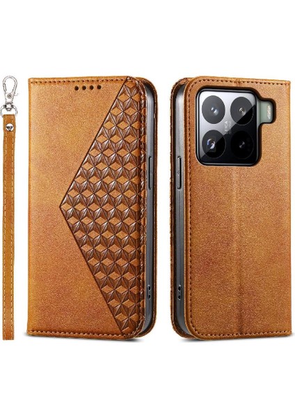 Xiaomi 15 El Kayışı Standı Cüzdan Eşkenar Dörtgen Şekli Günlük Kullanım Için Flip Case (Yurt Dışından) indirimleri
