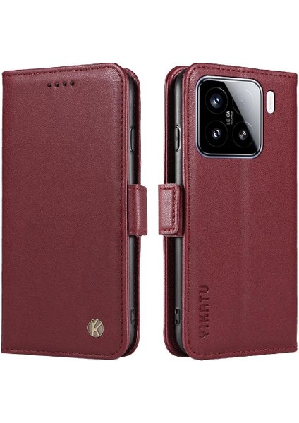 Kart Yuvaları Premium Faux Deri ile Xiaomi 15 Flip Case ile Uyumlu (Yurt Dışından) fiyatları