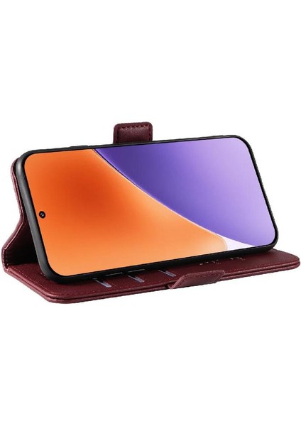 Kart Yuvaları Premium Faux Deri ile Xiaomi 15 Flip Case ile Uyumlu (Yurt Dışından) modelleri