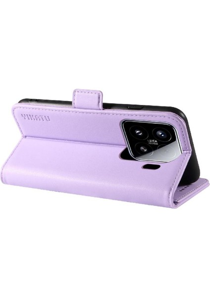 Kart Yuvaları Premium Faux Deri ile Xiaomi 15 Flip Case ile Uyumlu (Yurt Dışından) indirimleri