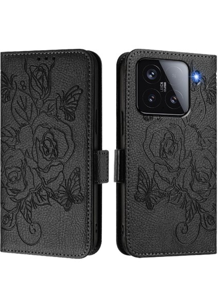 Kredi Kartı Yuvası ile Xiaomi 15 5g Manyetik Cüzdan Pu Deri Için Kılıf (Yurt Dışından)