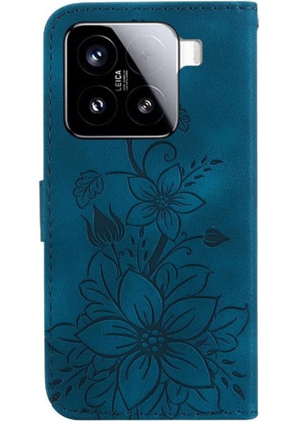 Xiaomi 15 Için Flip Case Kart Tutucu Manyetik Kickstand Cüzdan Kabartmalı Zambak (Yurt Dışından) indirimleri