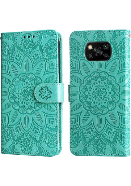 Xiaomi Poco X3 Nfc Koruyucu Kapak Flip Kart Yuvaları Deri Için Kılıf (Yurt Dışından)