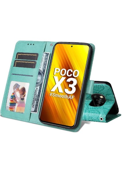 Xiaomi Poco X3 Nfc Koruyucu Kapak Flip Kart Yuvaları Deri Için Kılıf (Yurt Dışından)