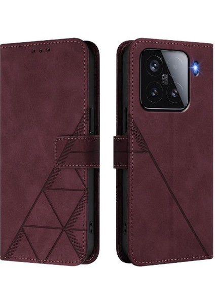 Xiaomi 15 5g Kredi Kartı Tutucu Pu Deri Flip Folio Kitap Cüzdan Için Kılıf (Yurt Dışından)