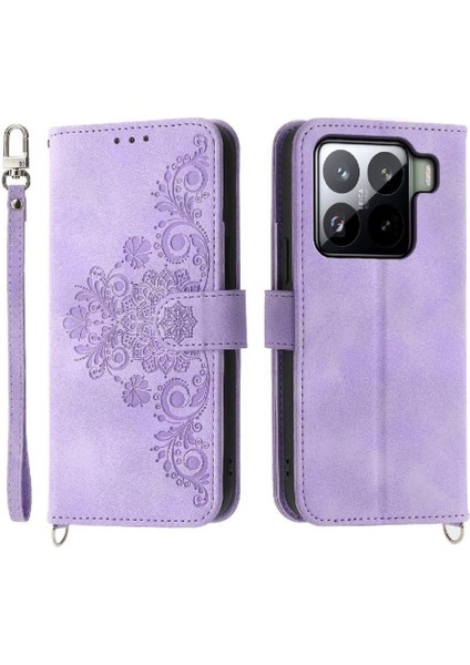 Xiaomi 15 Kabartmalı Bileklik Darbeye Dayanıklı Çoklu Kredi Kartı Için Flip Case (Yurt Dışından) modelleri