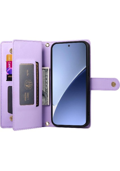 Xiaomi 15 Kickstand Bilek Kayışı Cüzdan Bölmesi Kartı Için Flip Case (Yurt Dışından) fırsatları