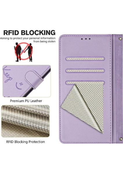 Xiaomi Poco C75 Flıp Kapak Kart Tutucu Cüzdan Rfıd Engelleme Pu Için Kılıf (Yurt Dışından)