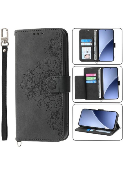 Xiaomi 15 Kabartmalı Bileklik Darbeye Dayanıklı Çoklu Kredi Kartı Için Flip Case (Yurt Dışından) fırsatları