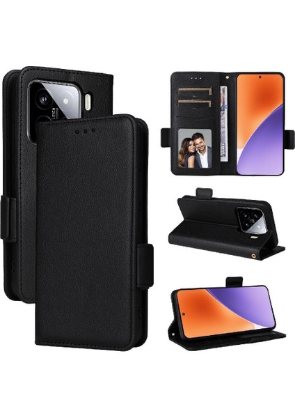 Xiaomi 15 Için Flip Case Manyetik Kart Yuvaları Tutucu Pu Deri Cüzdan Yan (Yurt Dışından) indirimleri