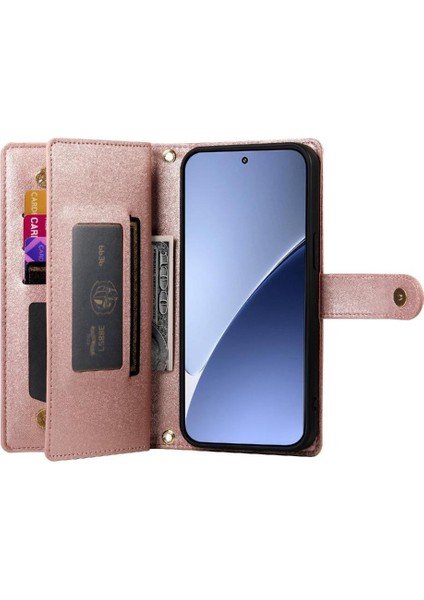 Xiaomi 15 Kickstand Bilek Kayışı Cüzdan Bölmesi Kartı Için Flip Case (Yurt Dışından) modelleri