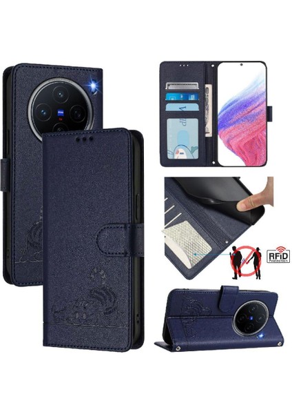 Xiaomi 15 5g Için Kılıf Cüzdan Kapak Kapak Kedi Rfıd Kart Yuvası Tutucu Kickstand (Yurt Dışından) indirimleri